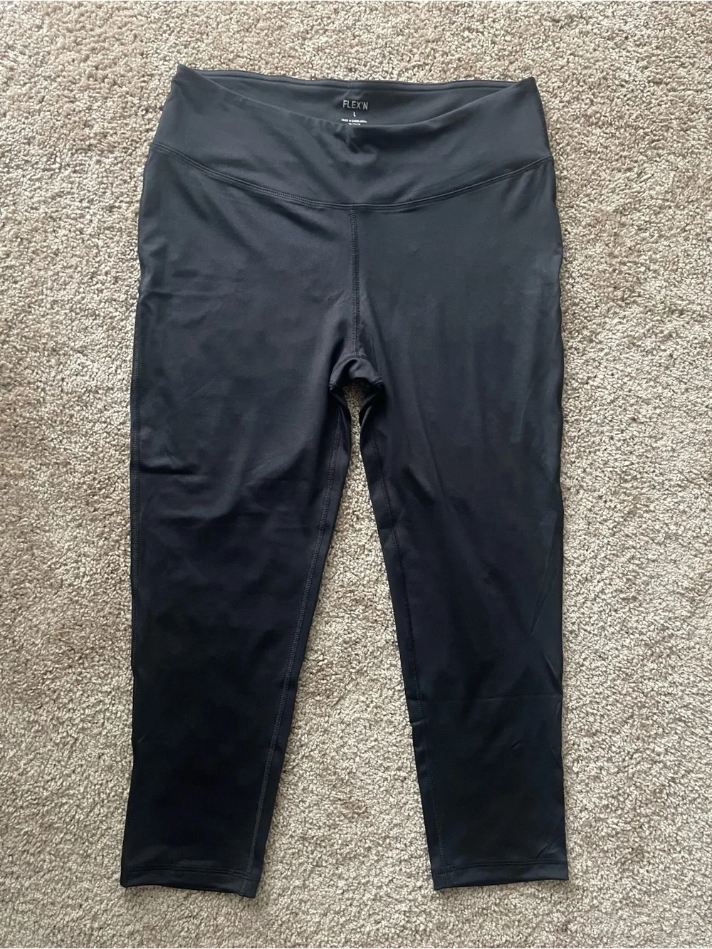 Bundle of 3 Athletic Capri Leggings High Waisted Size L